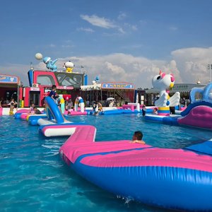Parc <span class=keywords><strong>aquatique</strong></span> gonflable personnalisé pour la plage et la piscine, équipement de <span class=keywords><strong>parcours</strong></span> d'obstacles aquatiques flottants pour adultes et enfants - Product Image 2