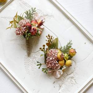 ดอกไม้ประดิษฐ์สำหรับงานแต่งงาน งานพรอม งานเลี้ยงประจำปี เข็มกลัดติดเสื้อ ดอกไม้ติดไหล่ ดอกไม้ติดข้อมือ - Product Image 3