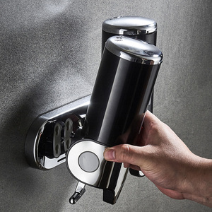 Manual Soap <b>Dispensers</b> 500ml Wall Mounted <b>Shampoo</b> Container Soap and Gel <b>Dispenser</b> Bathroom Accessories - Product Image 2