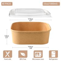 Bol en papier kraft vert avec couvercle, compatible cuisinière à induction, qualité alimentaire pour salades, collations, bonbons, hamburgers, biscuits - Offre d'échantillon