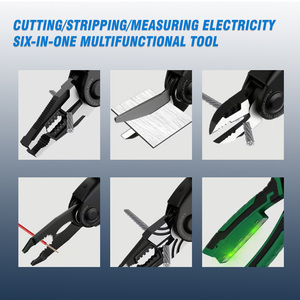 Pince multifonctionnelle 5-en-1 à têtes interchangeables pour couper, sertir, dénuder, plier et saisir – Idéale pour les travaux électriques et le bricolage - Product Image 5