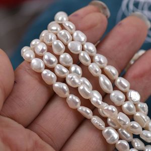 Perles en vrac Barak à trou droit de forme irrégulière, perles d'eau douce naturelles rondes de qualité AAA 3-6mm, accessoires DIY pour boucles d'oreilles - Product Image 5