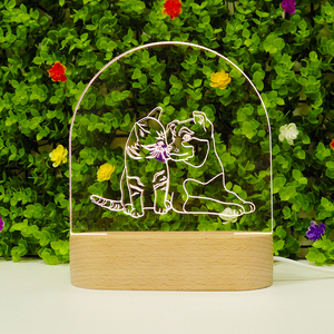Oval perro y gato patrón acrílico <span class=keywords><strong>regalo</strong></span> USB <span class=keywords><strong>Regalo</strong></span> <span class=keywords><strong>de</strong></span> Cumpleaños conjunto <span class=keywords><strong>de</strong></span> <span class=keywords><strong>regalo</strong></span> lámpara <span class=keywords><strong>de</strong></span> madera Base luz nocturna romántico conjunto <span class=keywords><strong>de</strong></span> <span class=keywords><strong>regalo</strong></span> promocional - Product Image 3