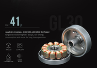 Motor de cardán GL30 KV290 CubeMars con eje hueco de 6 mm, motor CC sin escobillas impermeable IP45 para estabilizador de 3 ejes GoPro, pod de dron LiDAR