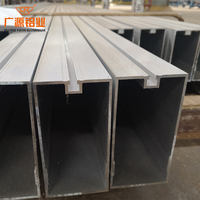 6063 T5 Perfil de extrusión de aluminio templado Obras de construcción personalizadas Revestimiento de muros cortina de vidrio Perfil de aluminio