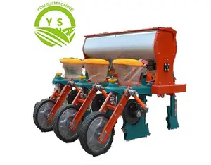 25hp拖拉机安装种子钻4行玉米播种机