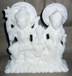 Diosa India hecha a mano Mata Parvati Ji escultura de mármol escultura de Dios de mármol para decoración del hogar propósito y decoración interior - Product Image 2