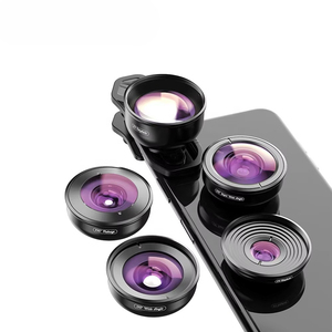 Objectifs pour téléphone portable 5 en 1 : fisheye, macro, grand angle, téléobjectif pour appareil photo de smartphone - Product Image 1