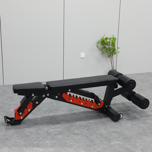 Silla de Fitness comercial profesional, banco con mancuernas multifuncional, equipo de prensa de pájaros plano moderno, estante romano para el hogar, entrenamiento - Product Image 6