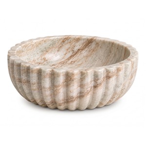Bol en marbre de luxe pour la présentation décorative de fruits, centre de table et élégante décoration intérieure. - Product Image 1