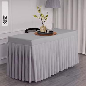 Mantel de Poliéster Elástico Tejido Personalizado de 6 Pies Cuadrados, Lavable, para Bodas, Eventos, Hoteles, Aplicaciones de Marca en Exteriores - Product Image 6