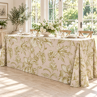 Nappe de table ronde de 120 pouces personnalisée à faible MOQ, imprimée, sans couture, pour événements de mariage en extérieur et fêtes