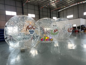 Barato 3M PVC grandes adultos hámster Zorb bola 2,5 m tamaño humano inflable Zorbing bola rodante con logotipo para <span class=keywords><strong>alquiler</strong></span> <span class=keywords><strong>de</strong></span> fiesta - Product Image 4