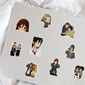 50 pièces/sac autocollants en vinyle imperméables pour les Fans d'Anime <span class=keywords><strong>Horimiya</strong></span> pour ordinateur portable décoration de planche à roulettes - Product Image 6