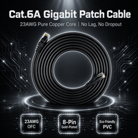 Cordon de raccordement Cat6A Cat6 UTP FTP SFTP sans emmêlement plaqué or 8P8C CCA pour commutateur PoE et caméra IP – Fabricant fiable