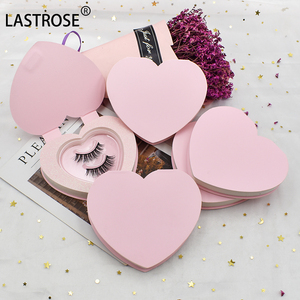 Caja de pestañas de lujo al por mayor para el día de San Valentín OEM embalaje de pestañas en forma de corazón, caja de embalaje de pestañas de visón 3D - Product Image 6