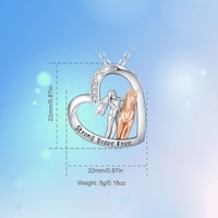 Collier vintage pour femmes, amoureux de chevaux, en argent sterling 925, pendentif de cheval pour filles