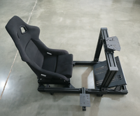 Simulateur de course de qualité industrielle 4080 avec siège et châssis stable pour une expérience de course immersive, siège de voiture modifié pour jeux de conduite VR