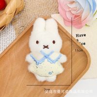 Lindo Peluche de Conejo Miffy de 4 Pulgadas, Llavero Antiestrés, Colgante para Bolsa, Pequeño Conejito de Peluche, Regalo para Eventos, Accesorios para Muñecas