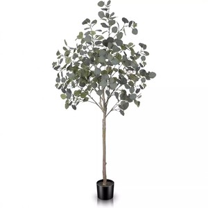 Style nordique grand arbre d'<span class=keywords><strong>eucalyptus</strong></span> artificiel à la mode vert <span class=keywords><strong>intérieur</strong></span> décoration de la maison <span class=keywords><strong>Pot</strong></span> en plastique Ins Style décoration intérieure - Product Image 6