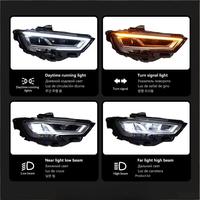 Pour Audi A3 2013-2020, ensembles de phares, feux de jour à LED, clignotants, 55W 12V, bas de gamme/haut de gamme