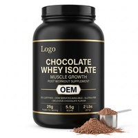Proteína de Suero de Leche Aislada con Sabor a Chocolate, Sin Gluten, ISO ODM, Deliciosa, para el Desarrollo Muscular, Suplemento Post-Entrenamiento