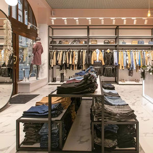 OFERTA ESPECIAL: Modernos Exhibidores de <span class=keywords><strong>Ropa</strong></span> Plegables de Madera Personalizados, <span class=keywords><strong>Grandes</strong></span>, de Pared, para Comercios Minoristas - Product Image 1