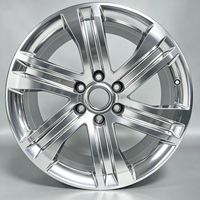 Jantes en alliage forgé monobloc noires personnalisées à rayons multiples pour voitures de luxe Y000