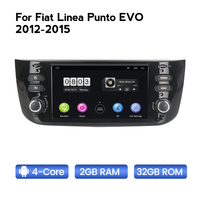 MEKEDE-REPRODUCTOR multimedia para coche Fiat Linea Punto EVO, sistema de radio y dvd con sistema Android, para modelos del año 2012 al 2015