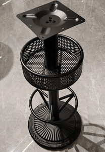 Base de Mesa de Bar de Metal Resistente y Contemporánea con Cesta de Almacenamiento, Pata de Mesa de Acero para Uso en Exteriores, Hospitales, Cafés y Restaurantes - Product Image 5