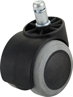 Roulettes antistatiques KEXING modernes en plastique ESD, 50 mm, pivotantes, en nylon, silencieuses, à double roue, pour mobilier de laboratoire, 10^4-10^6 Ohm