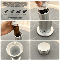 Diffuseur d'arômes intelligent en aluminium anodisé, prêt à être expédié en gros, avec logo personnalisé, contrôle par application WiFi, pour hôtel et bureau
