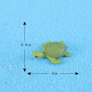 Mini figurines d'animaux marins en PVC, tortue de mer verte miniature en plastique, accessoires de jardin pour aquarium, décoration de gâteau - Product Image 5