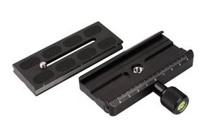 Manfrotto Arca pour trépied Swiss PR60 Rotule DSLR Support pour appareil photo Plaque de dégagement rapide en aluminium + pince avec adaptateur Niveau à bulle - Product Image 2