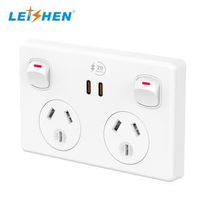 Prise murale de qualité supérieure avec USB PD20W 10A, homologuée SAA, <span class=keywords><strong>prix</strong></span> d'usine, double pôle, pour camping-car, Australie et Nouvelle-Zélande - Product Image 2