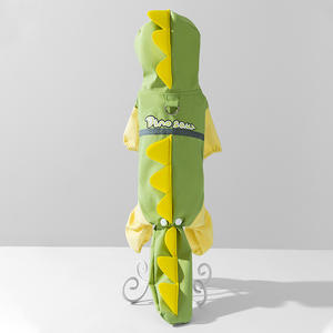 Impermeable para Mascotas con Diseño de Dinosaurio Verde, Cuatro Patas, Varios Tamaños, Ligero, Fácil de Usar, Protección para la Cola, Cómodo - Product Image 6