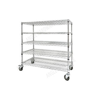 5 רמות כרום מצופה כבד אחסון מדף מטבח סופרמרקט אמבטיה - Product Image 3