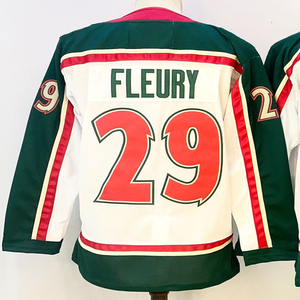 Maillots de hockey cousus pour hommes 7 Brock Faber 12 Matthew Boldy 97 Kirill Kaprizov 29 Marc-<span class=keywords><strong>Andre</strong></span> Fleury 43 Quinn Hughes - Product Image 2