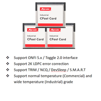Carte Cfast 2.0 Industrielle SSD SATA OEM ODM avec 500 Mo/s en lecture, 440 Mo/s en écriture, haute vitesse avec 3 ans de garantie