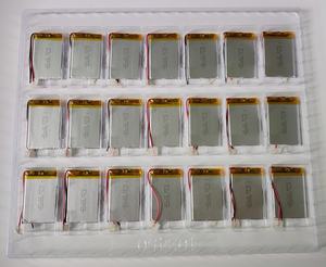 بطارية ليثيوم أيون 303450 بجهد <span class=keywords><strong>3</strong></span>.7 فولت وسعة 500 مللي أمبير في الساعة مع لوحة دوائر مطبوعة وأسلاك - Product Image 6