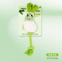 Jouet pour chien en peluche durable en forme de légume avec sifflet et corde – 3 styles pour la dentition et l'interaction – Vente en gros usine – Commande en gros