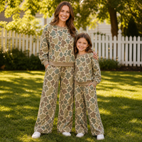 Ensemble de 3 pièces pour enfants, sweat-shirt à col rond à manches longues et short long, imprimé personnalisé pour la Saint-Valentin