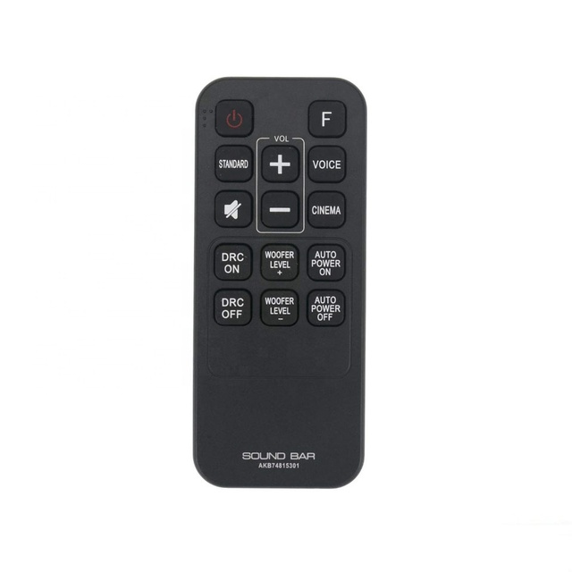 AKB74815301 Remote Control Replacement Applicable for LG Sound bar S55A3-D LAS454B S45A1-D LAS453B SH3B SPH3B-W SH3K SJ4Y