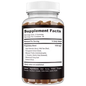 Gummies pour l'élargissement des hanches, complément alimentaire pour les femmes, amélioration des fesses, marque privée, pour les hanches et la poitrine - Product Image 6