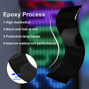 Liweida DIY lập trình mềm <span class=keywords><strong>LED</strong></span> hiển thị màn hình ma trận Bảng điều chỉnh IP65 không thấm nước USB trong nhà trang trí ứng dụng điều khiển xe cửa hàng - Product Image 4