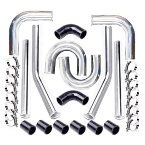 2-1/2 "Gepolijst Aluminium Intercooler Kits, Intercooler Universele