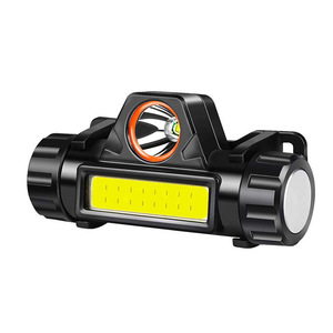 ไฟฉายคาดศีรษะกำลังสูงแบบ LED ชาร์จไฟได้ ปรับความสว่างได้ เหมาะสำหรับตกปลา ทำงาน ใช้หลอดไฟ COB ชาร์จผ่านพอร์ต USB ขนาดเล็ก - Product Image 2