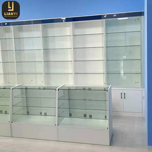 Nhà Máy Bán buôn kinh tế bằng gỗ truy cập kính hiển thị <span class=keywords><strong>Showcase</strong></span> với ánh sáng LED full view cho cửa hàng bán lẻ - Product Image 6