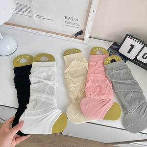 Chaussettes légères en nylon côtelé transparent, fines et décontractées, pour chaussures Mary Jane - Product Image 2