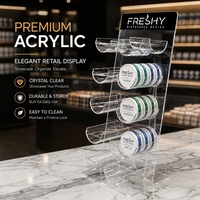 Présentoir à Snus en Acrylique Eco-Plexi, Vitrine Portable pour Sachets de Snus, Présentoir Circulaire pour Boîtes ZYN